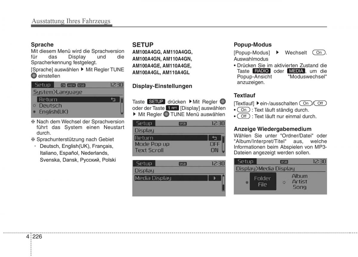 KIA Carens III 3 Handbuch / page 324