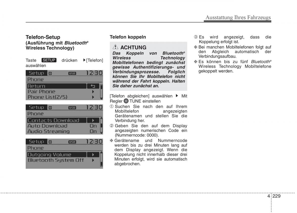 KIA Carens III 3 Handbuch / page 327