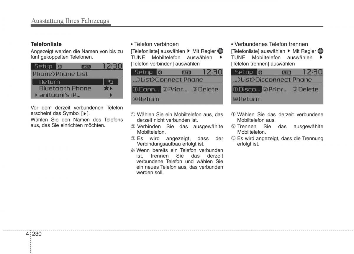 KIA Carens III 3 Handbuch / page 328