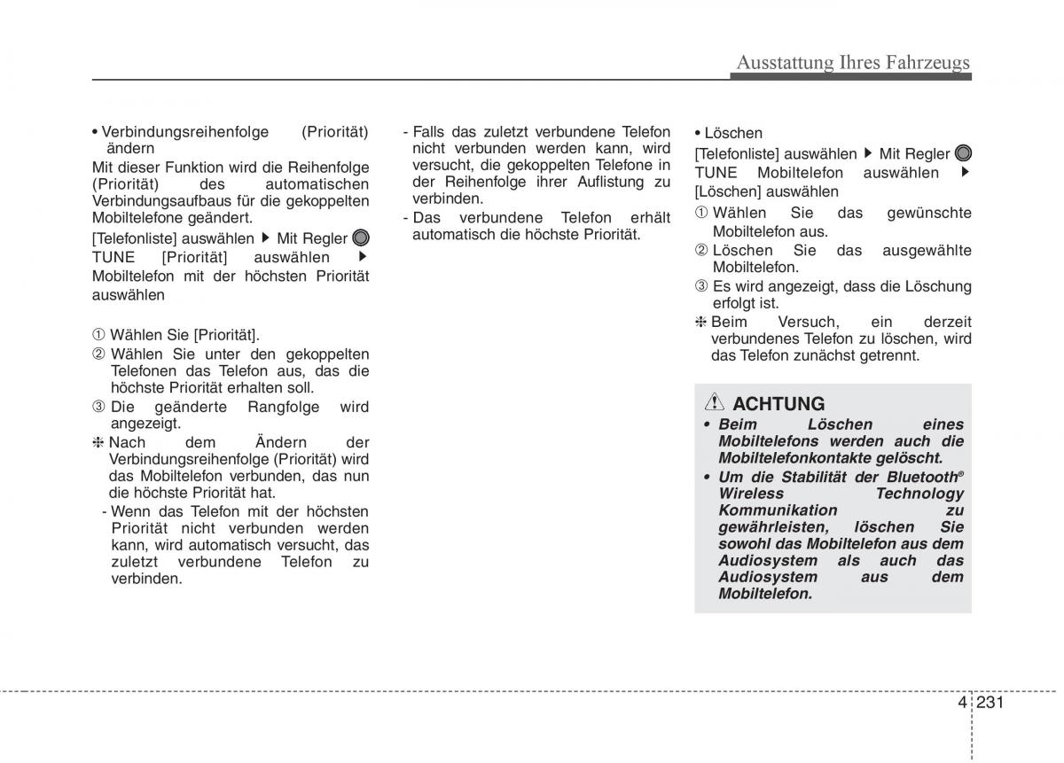 KIA Carens III 3 Handbuch / page 329