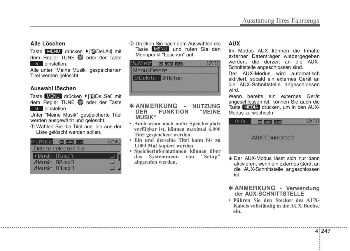 KIA Carens III 3 Handbuch / page 345