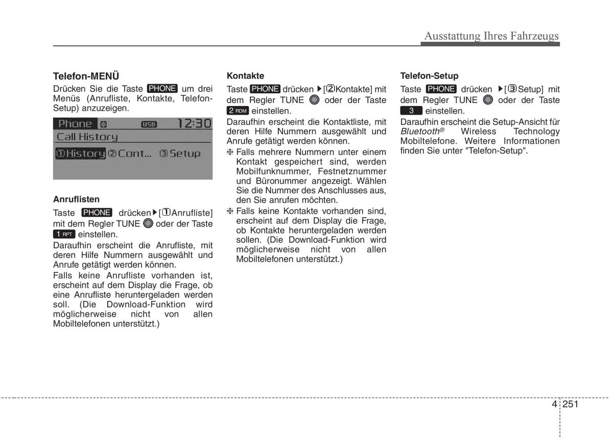 KIA Carens III 3 Handbuch / page 349