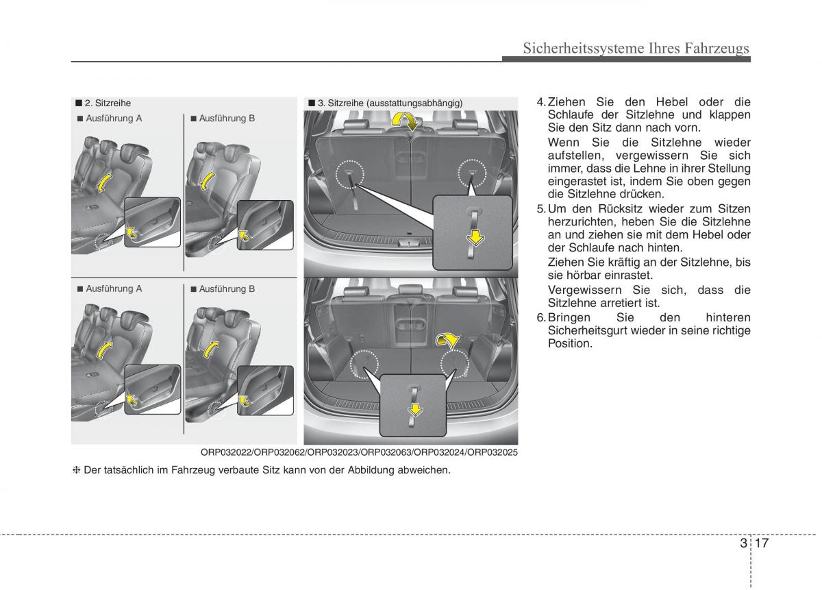 KIA Carens III 3 Handbuch / page 36