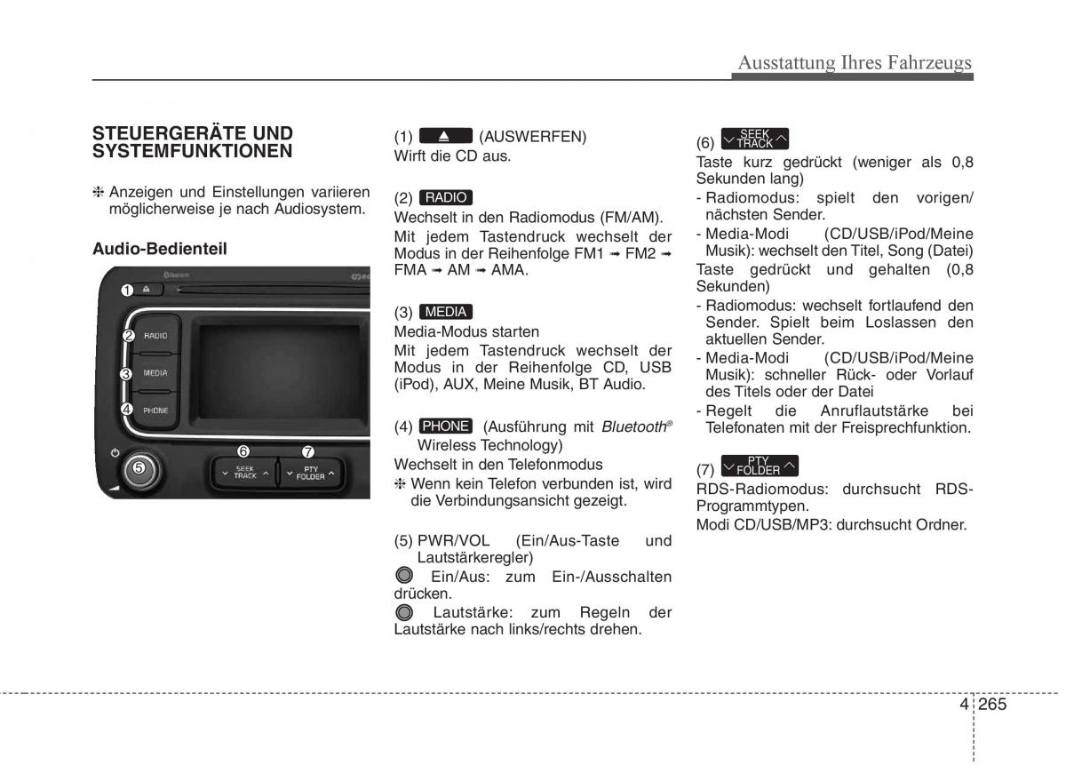 KIA Carens III 3 Handbuch / page 363