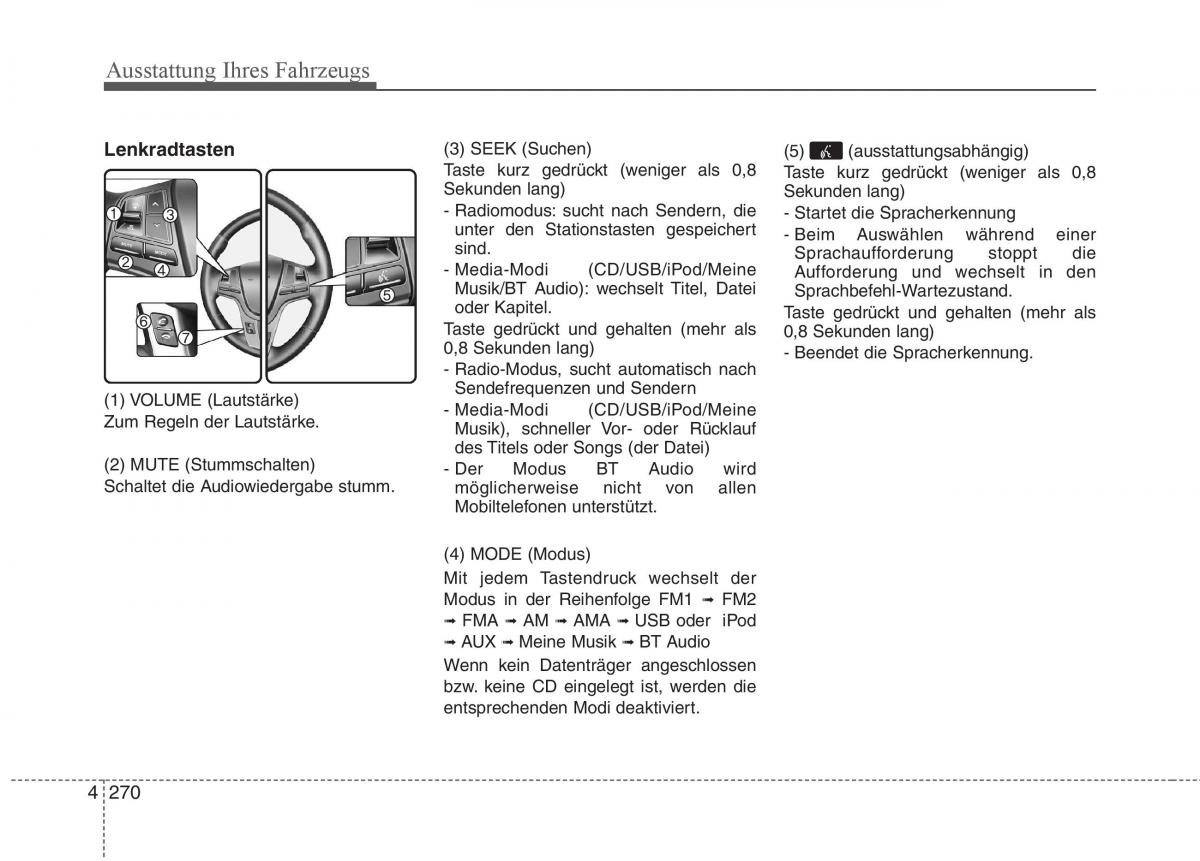 KIA Carens III 3 Handbuch / page 368