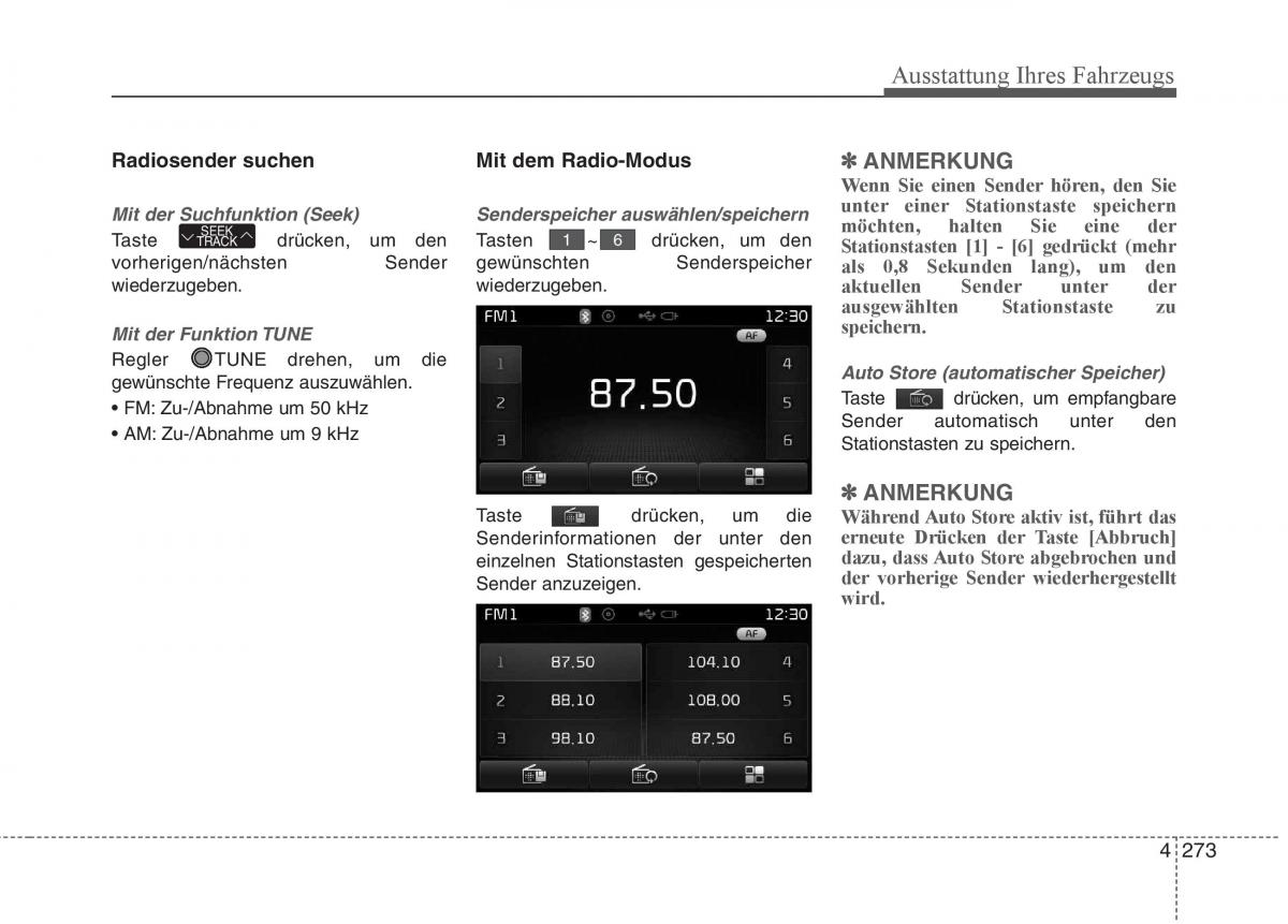 KIA Carens III 3 Handbuch / page 371