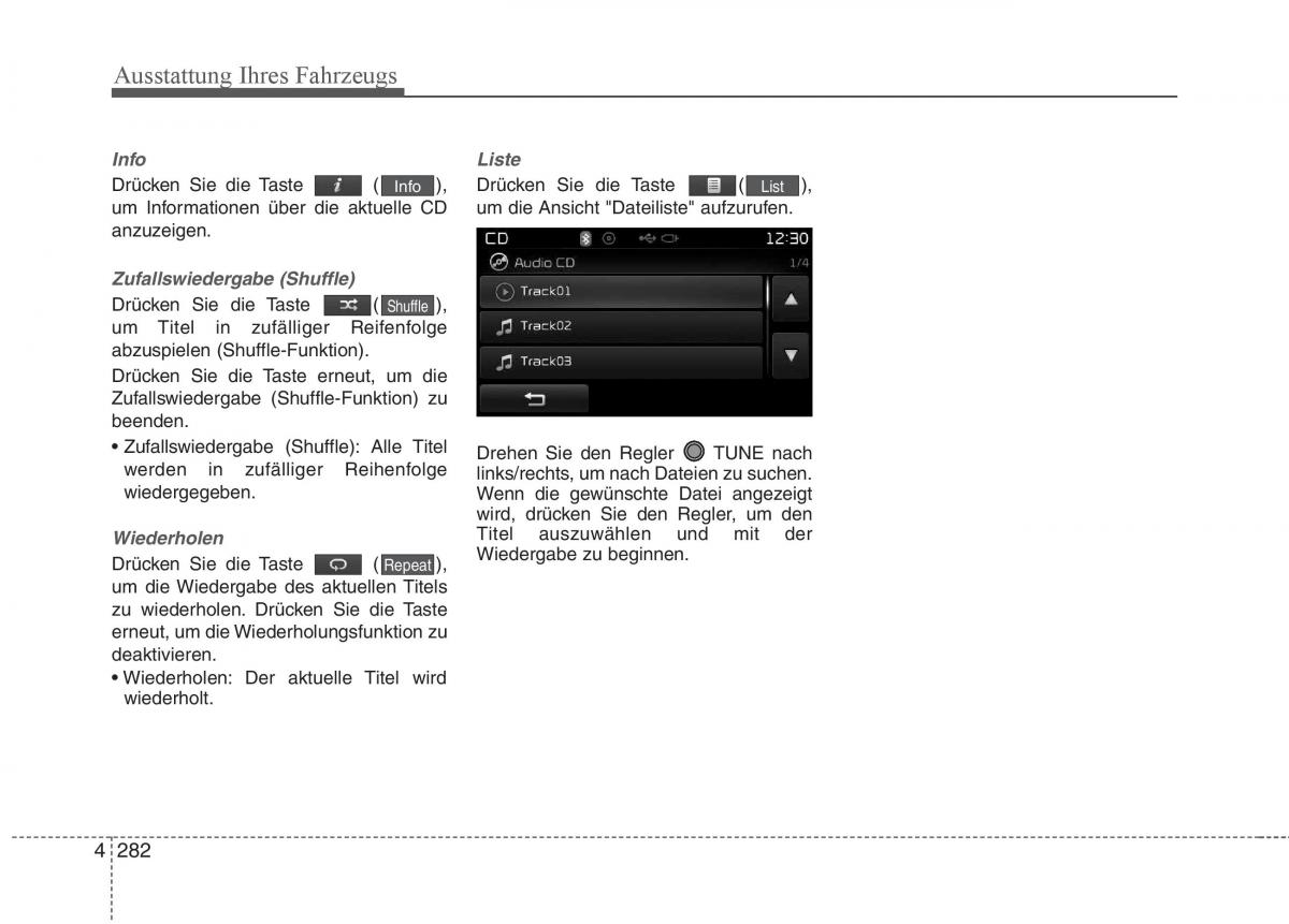 KIA Carens III 3 Handbuch / page 380