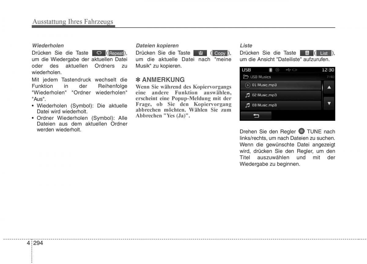 KIA Carens III 3 Handbuch / page 392