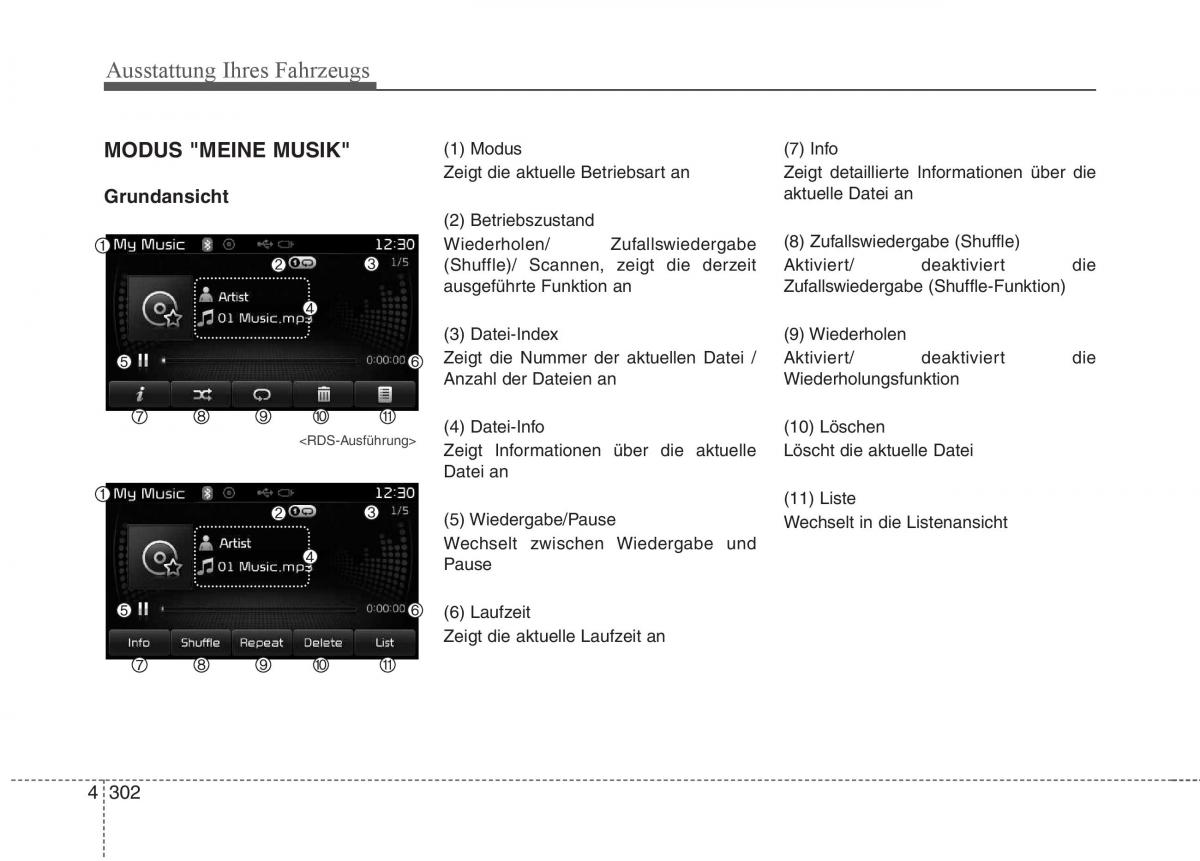 KIA Carens III 3 Handbuch / page 400