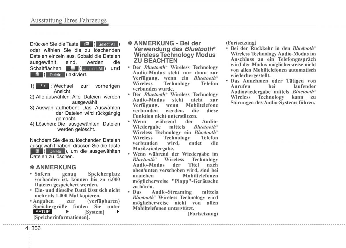 KIA Carens III 3 Handbuch / page 404