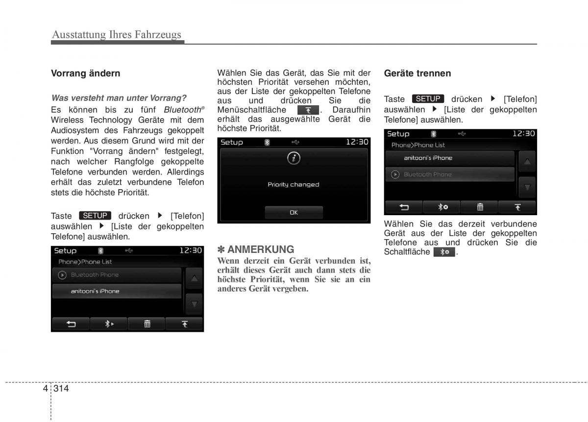 KIA Carens III 3 Handbuch / page 412