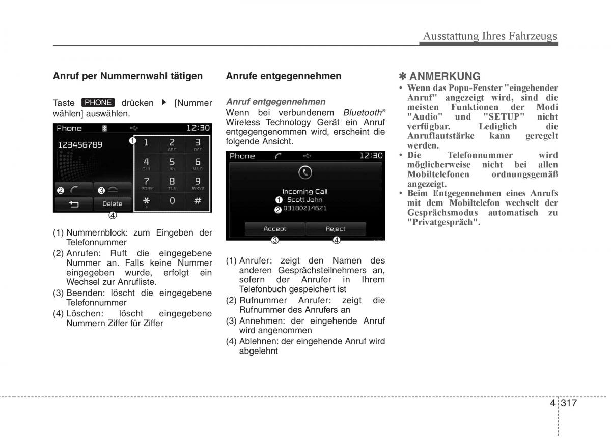 KIA Carens III 3 Handbuch / page 415