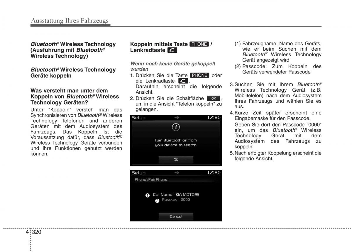 KIA Carens III 3 Handbuch / page 418