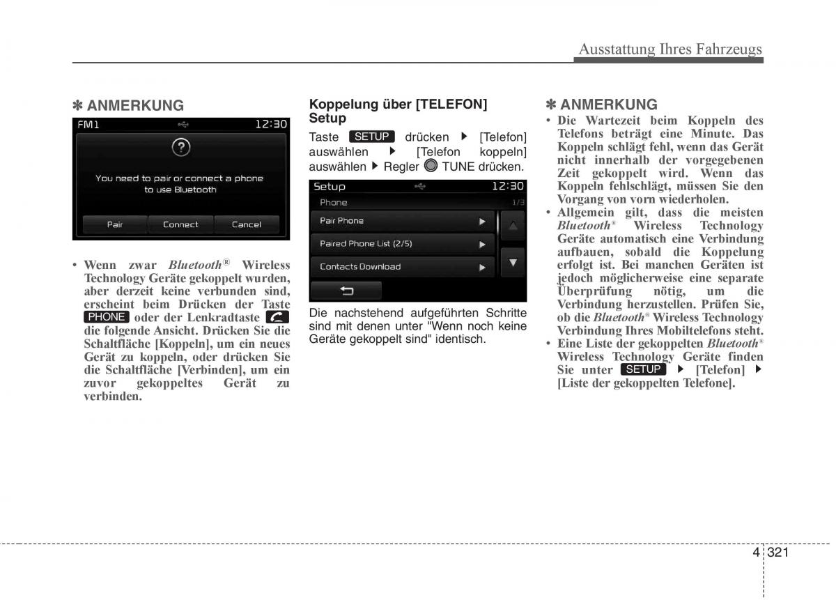 KIA Carens III 3 Handbuch / page 419