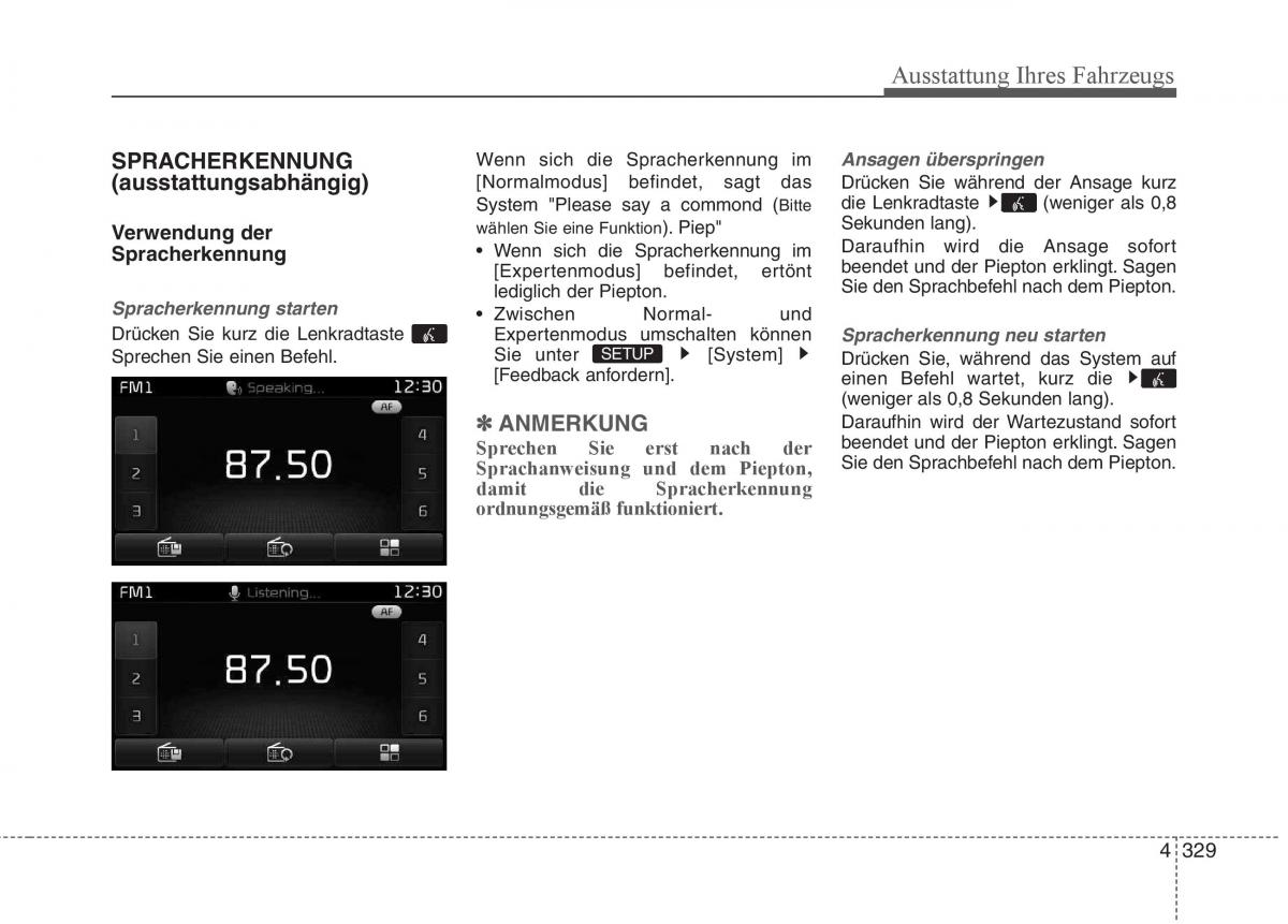 KIA Carens III 3 Handbuch / page 427