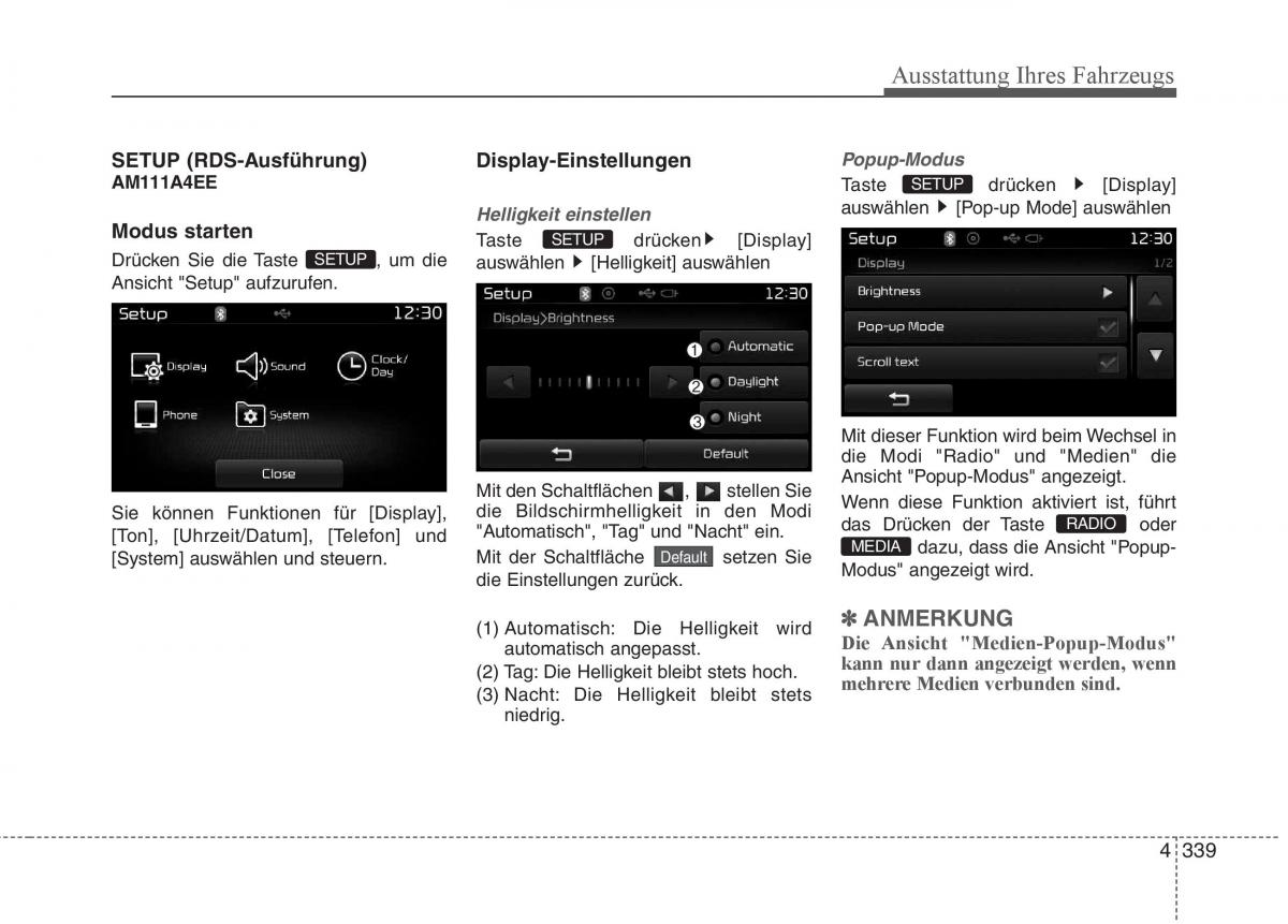 KIA Carens III 3 Handbuch / page 437