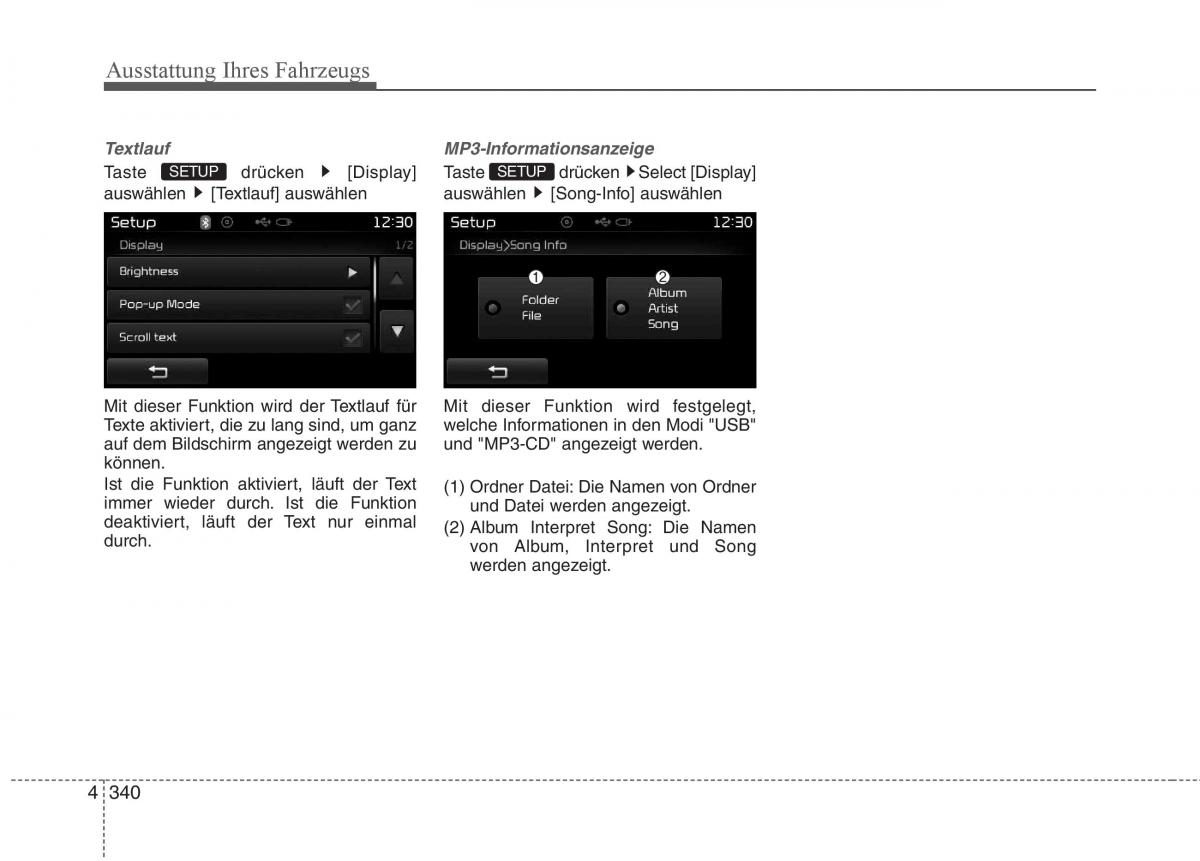 KIA Carens III 3 Handbuch / page 438