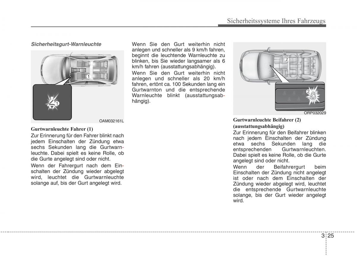 KIA Carens III 3 Handbuch / page 44