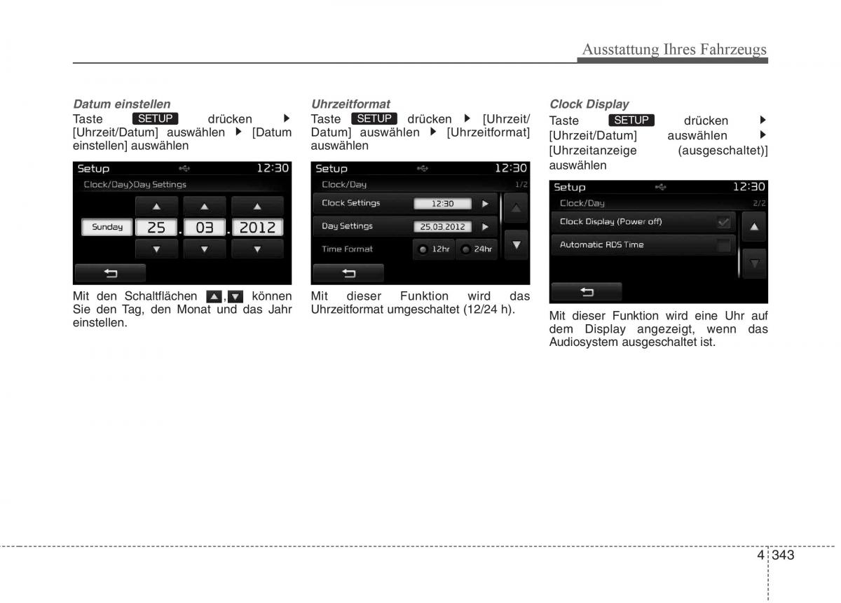 KIA Carens III 3 Handbuch / page 441