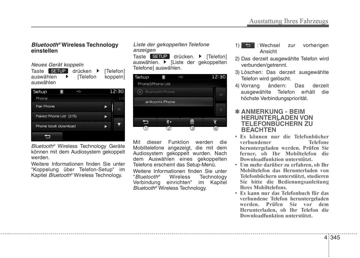 KIA Carens III 3 Handbuch / page 443