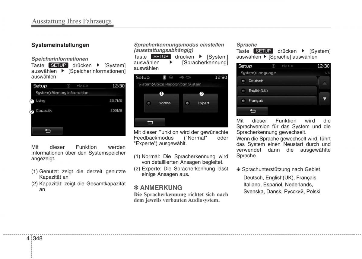 KIA Carens III 3 Handbuch / page 446