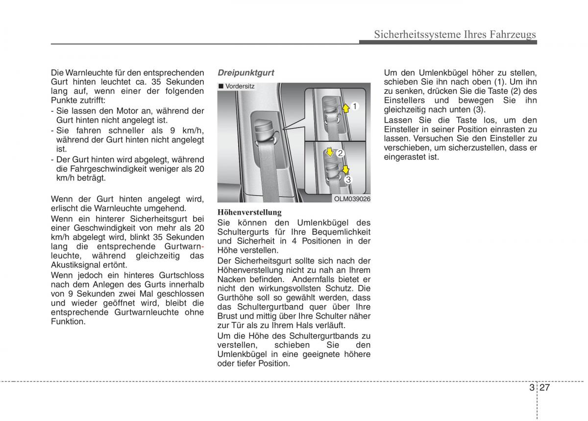 KIA Carens III 3 Handbuch / page 46