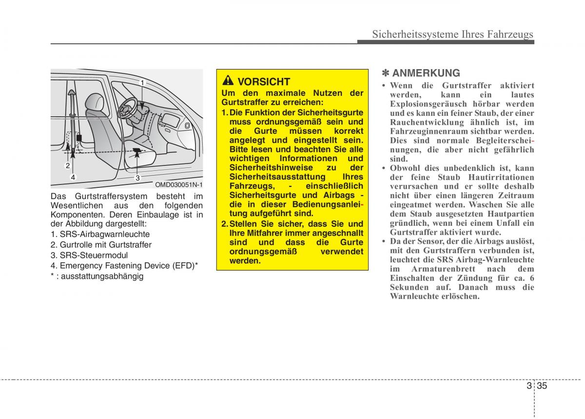 KIA Carens III 3 Handbuch / page 54