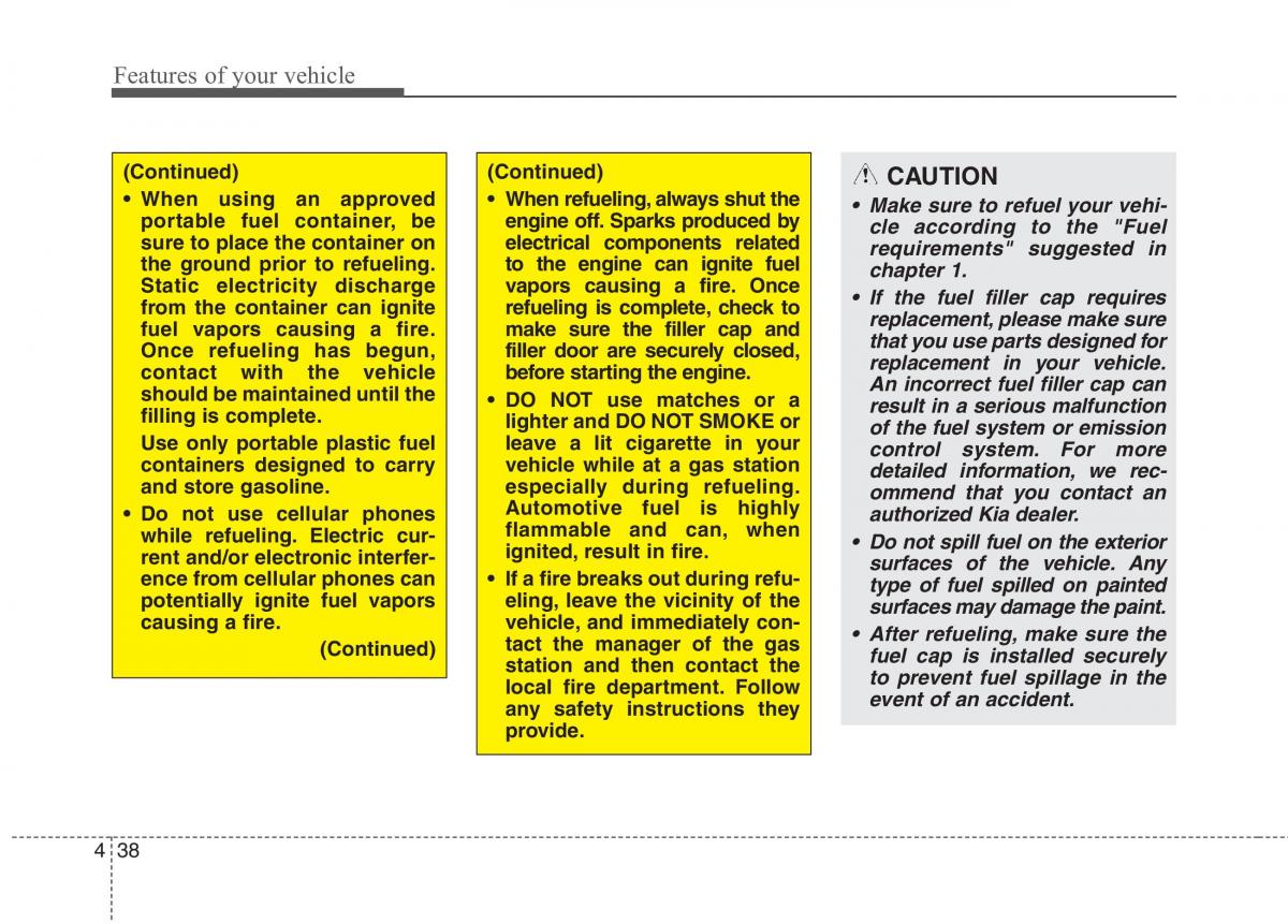 KIA Carens III 3 owners manual / page 67