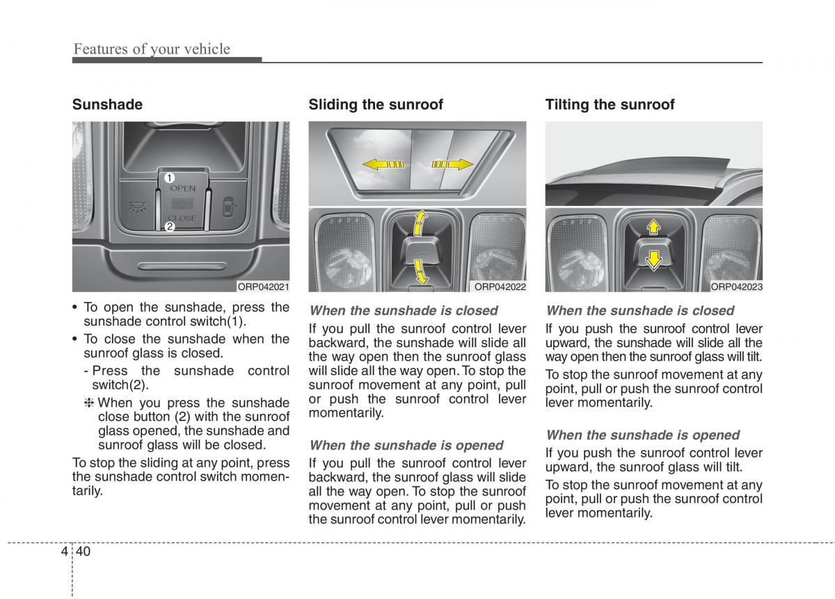 KIA Carens III 3 owners manual / page 69