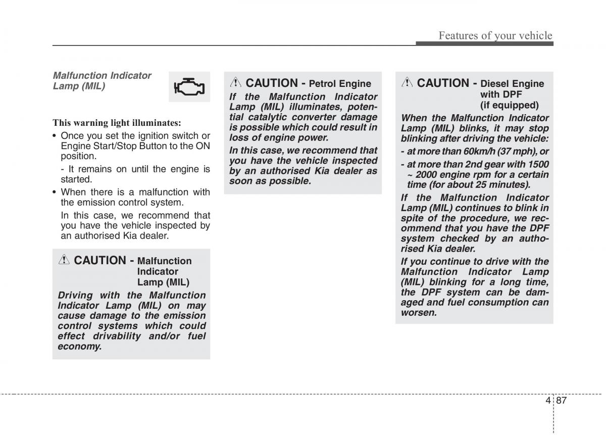 KIA Carens III 3 owners manual / page 802