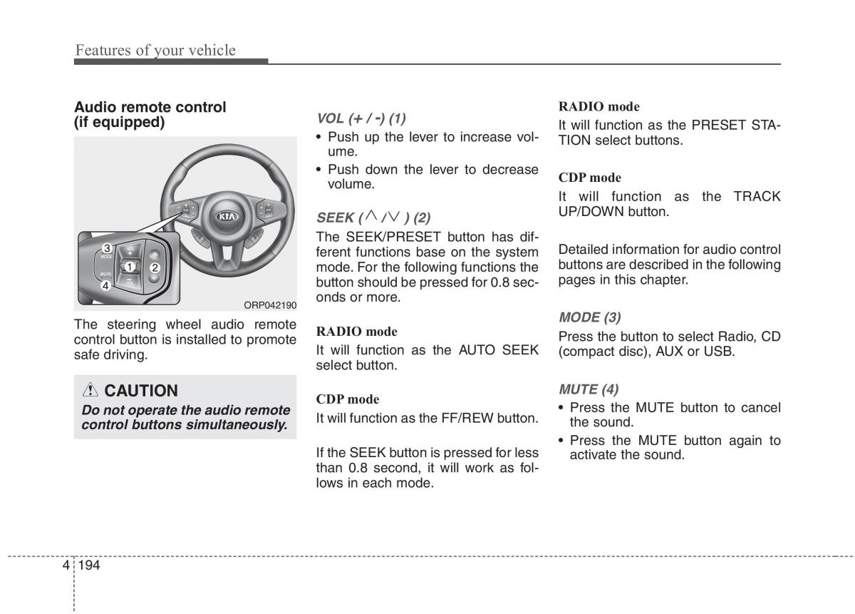 KIA Carens III 3 owners manual / page 909