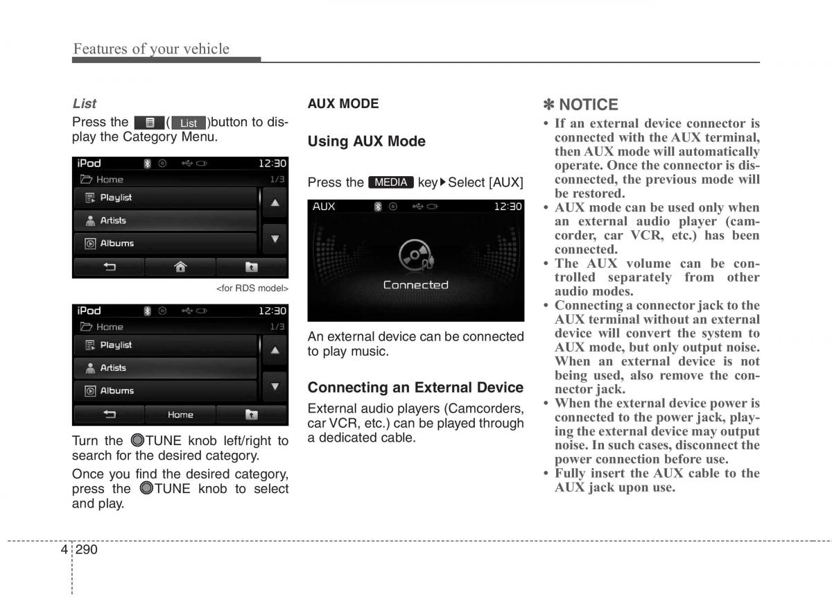 KIA Carens III 3 owners manual / page 1005