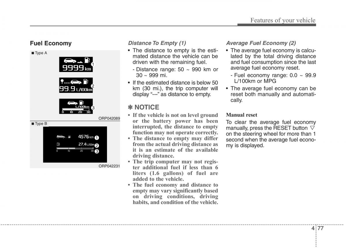 KIA Carens III 3 owners manual / page 106