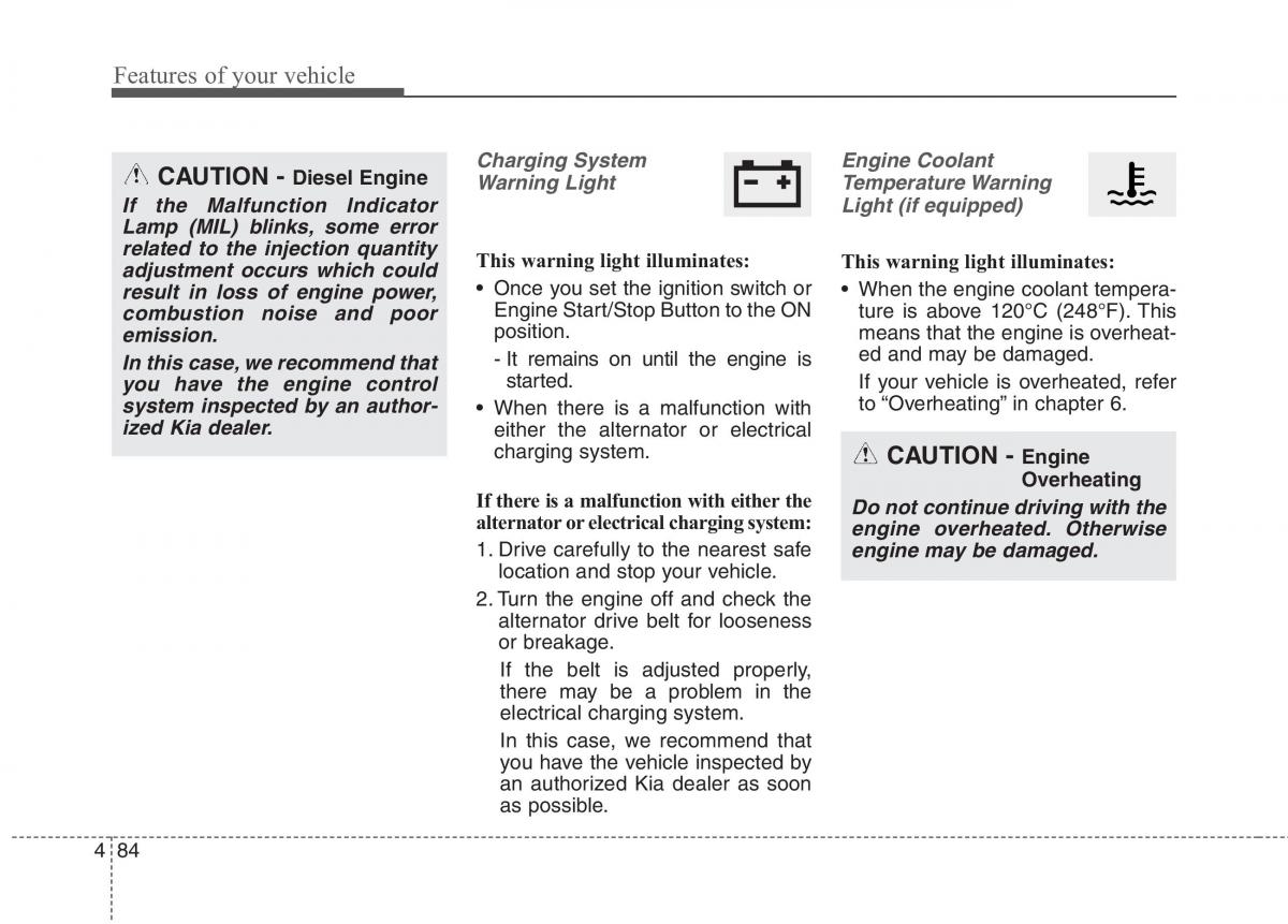 KIA Carens III 3 owners manual / page 113