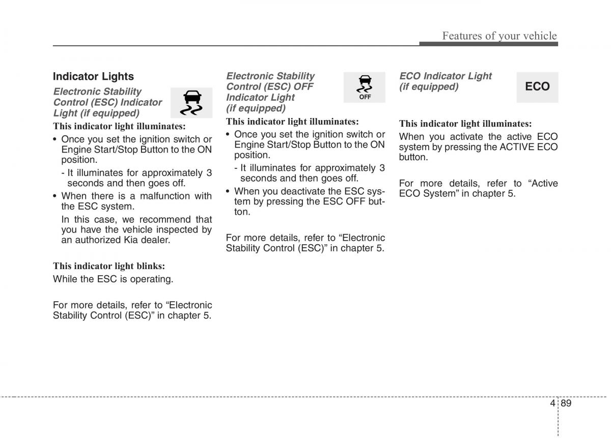 KIA Carens III 3 owners manual / page 118