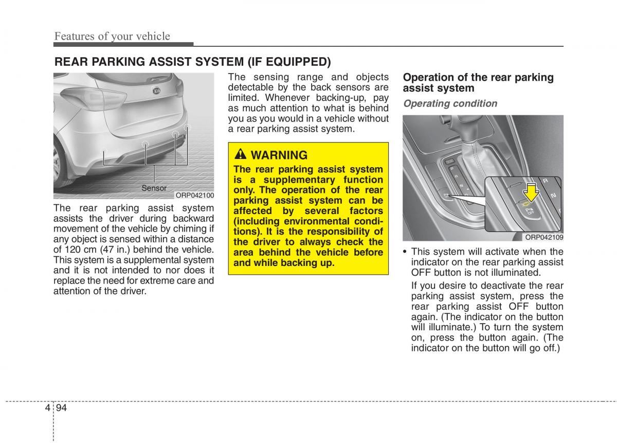 KIA Carens III 3 owners manual / page 123