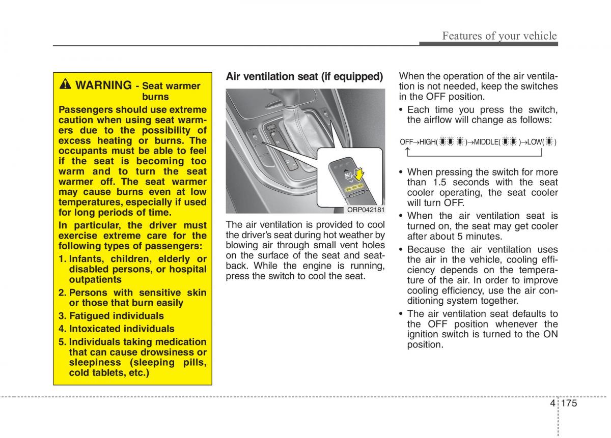 KIA Carens III 3 owners manual / page 204