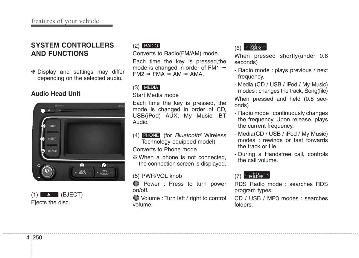 KIA Carens III 3 owners manual / page 279