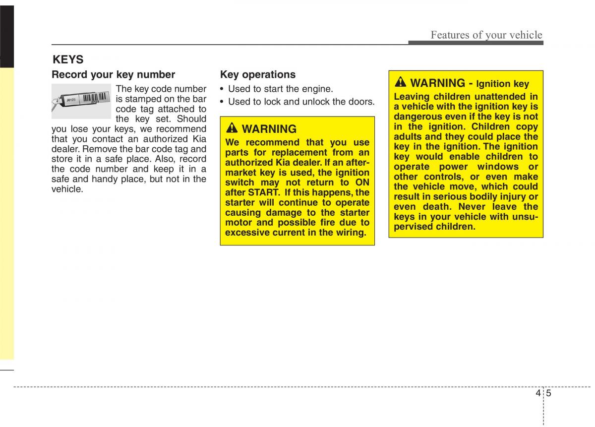 KIA Carens III 3 owners manual / page 34