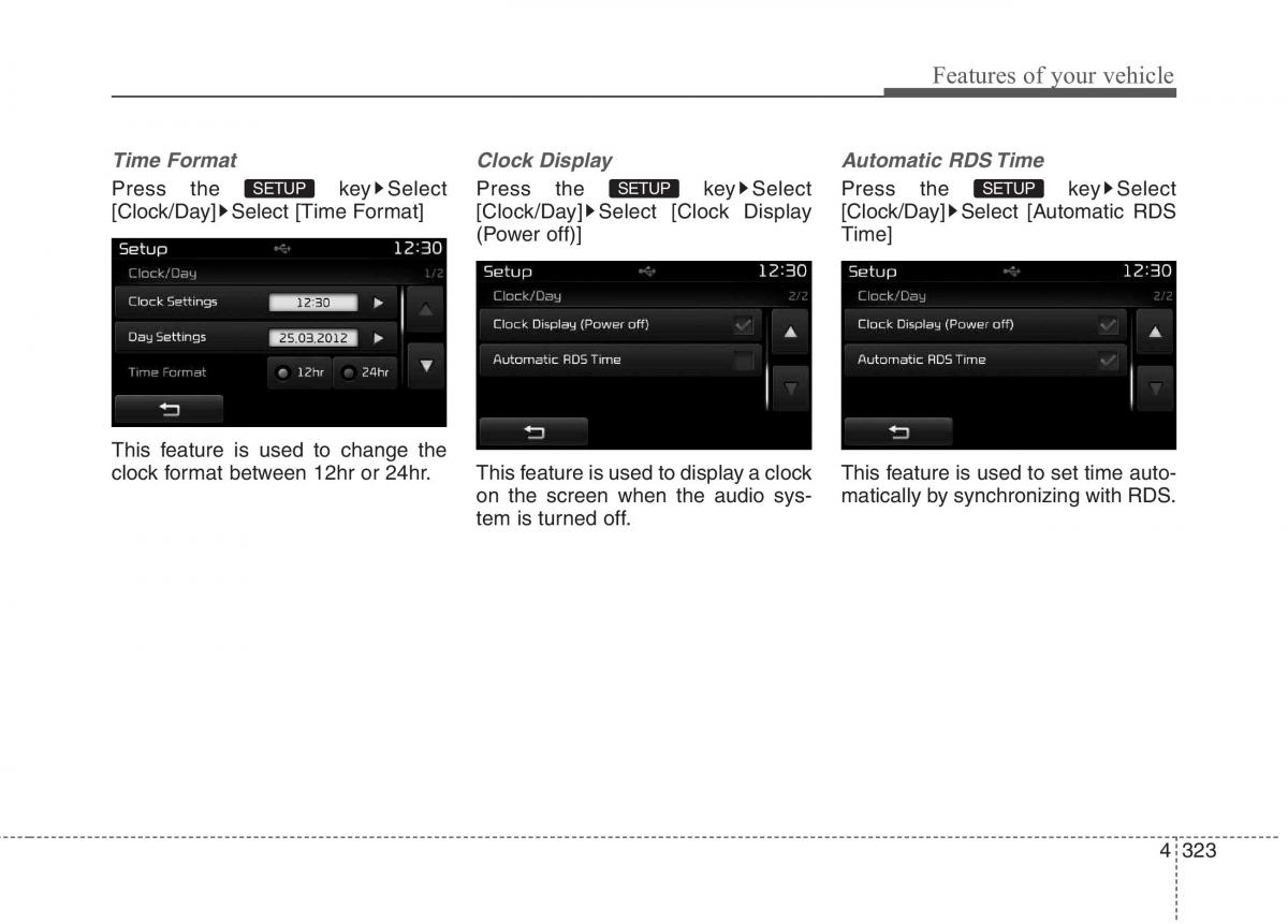 KIA Carens III 3 owners manual / page 352