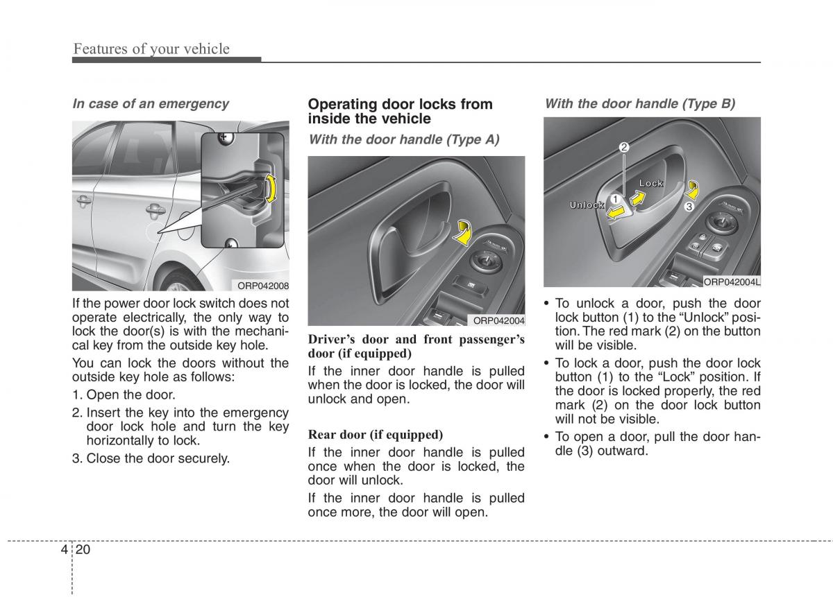 KIA Carens III 3 owners manual / page 49