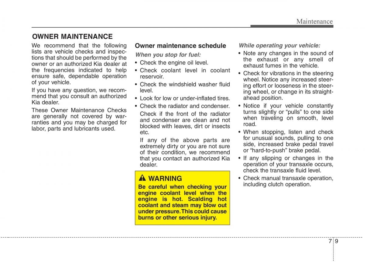 KIA Carens III 3 owners manual / page 496