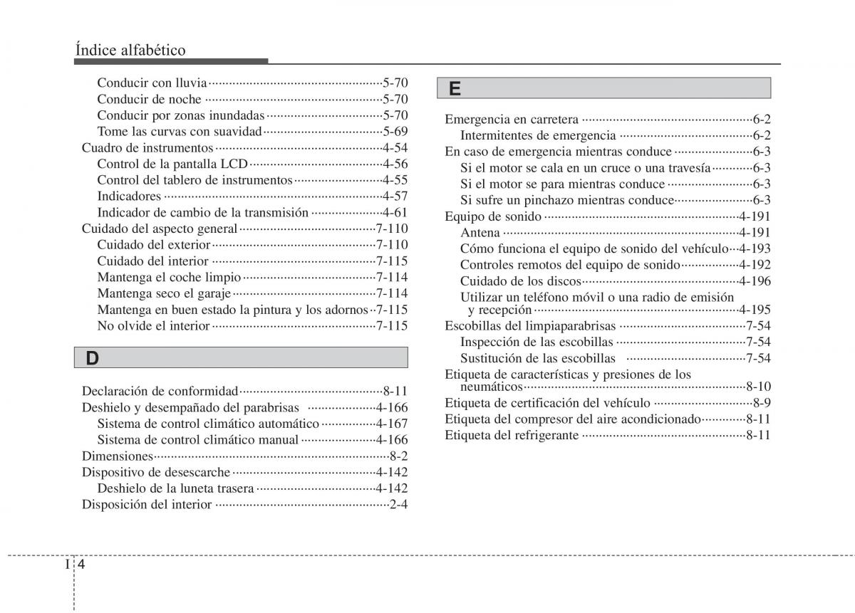 KIA Carens III 3 manual del propietario / page 691