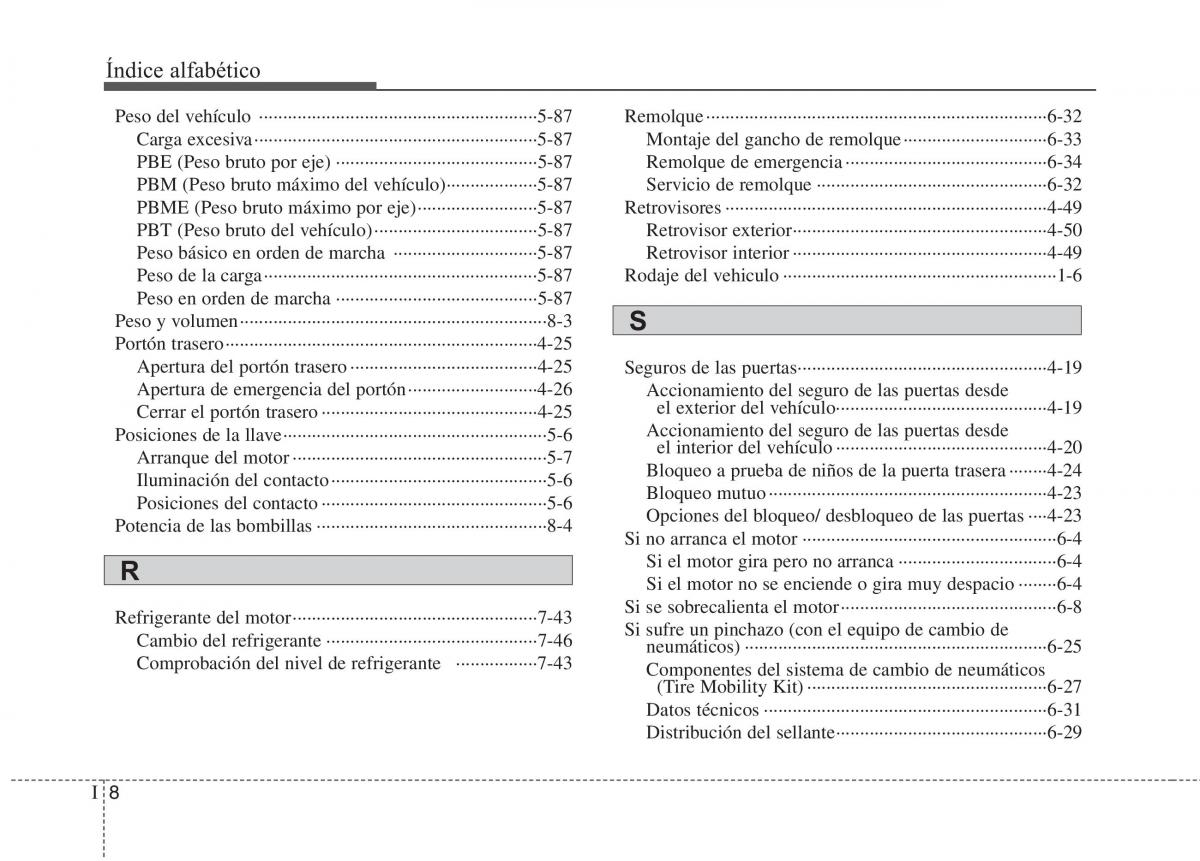 KIA Carens III 3 manual del propietario / page 695