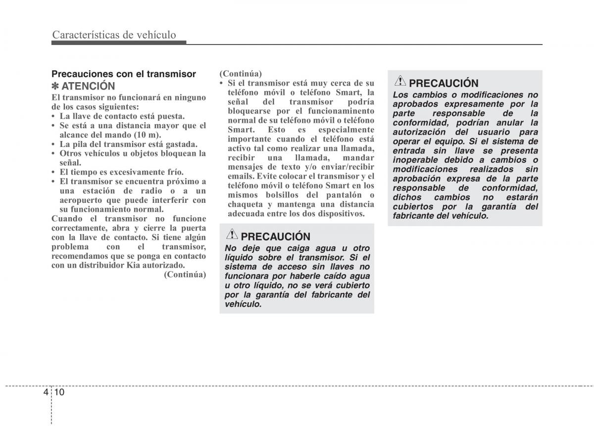 KIA Carens III 3 manual del propietario / page 97