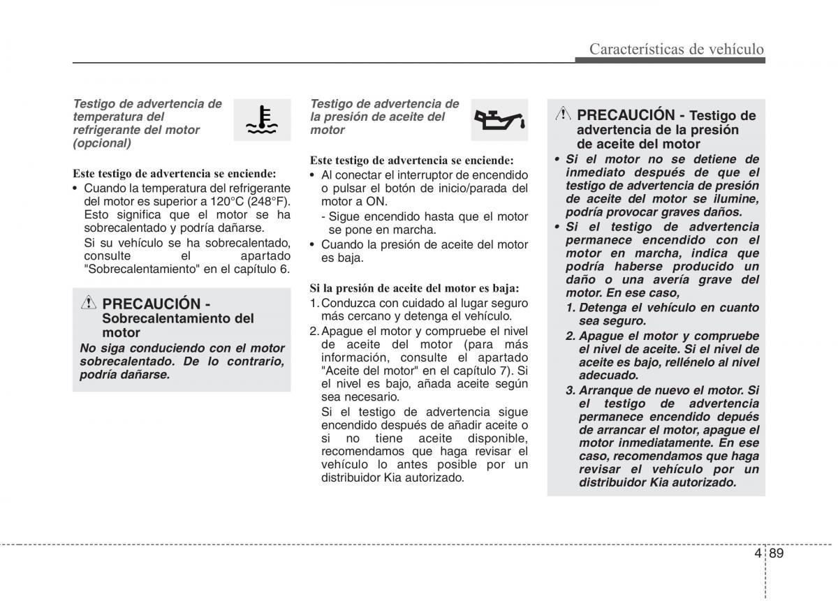 KIA Carens III 3 manual del propietario / page 176