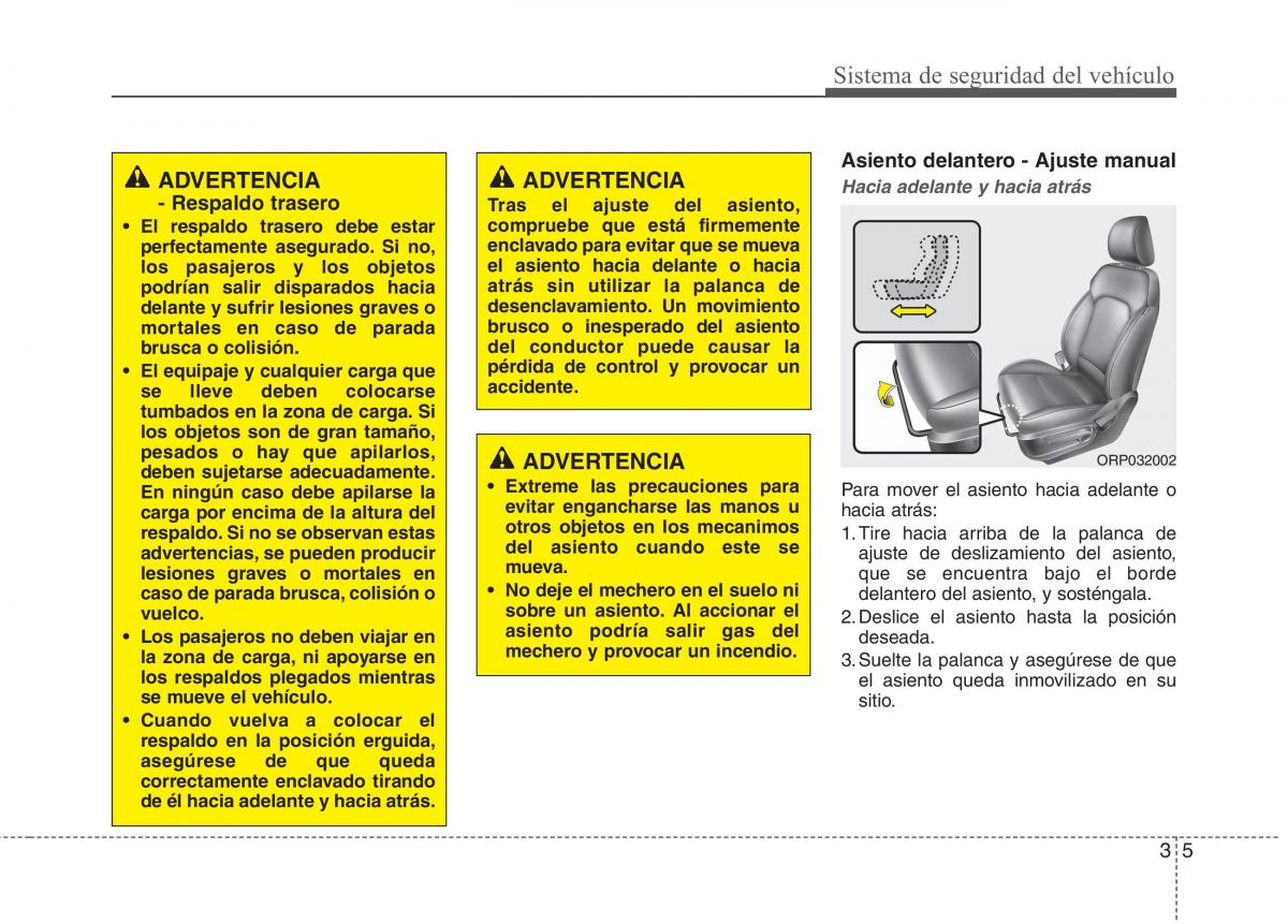 KIA Carens III 3 manual del propietario / page 18