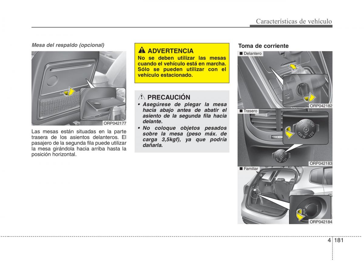 KIA Carens III 3 manual del propietario / page 268