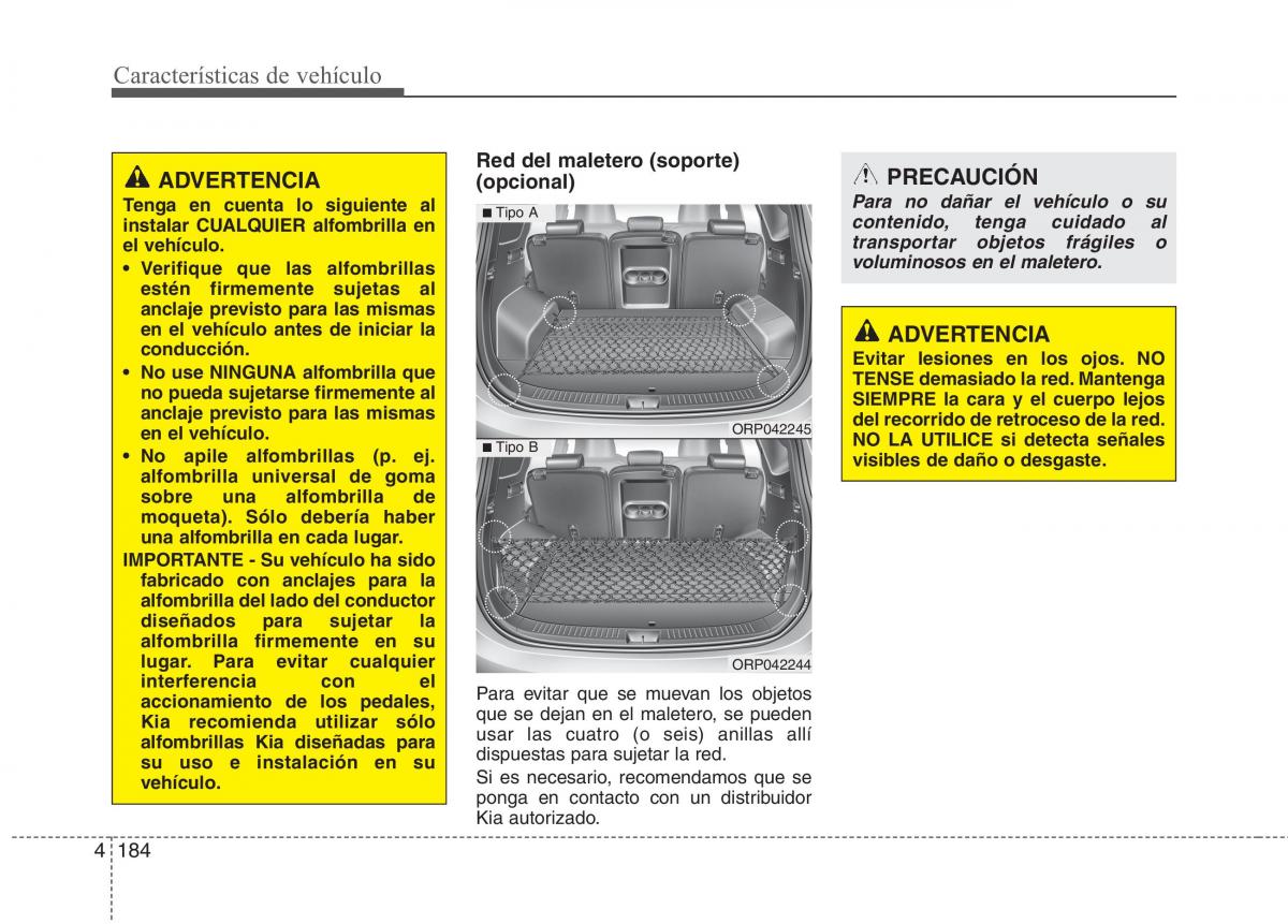 KIA Carens III 3 manual del propietario / page 271