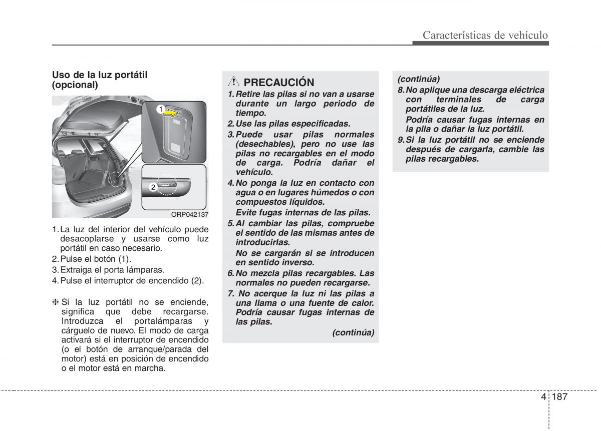 KIA Carens III 3 manual del propietario / page 274